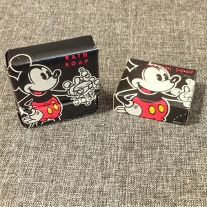 Walt Disney Resorts Mickey Mouse Bath Soap Bars - Black & Red Accents